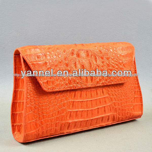 本物のワニ皮女性のクラッチbag_purse_crocodileクロコダイルハンドバッグ-イブニングバッグ問屋・仕入れ・卸・卸売り