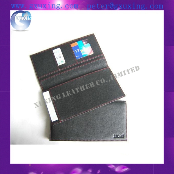 レザーチェックブックカバーの小切手帳ホルダー-その他財布、ケース問屋・仕入れ・卸・卸売り