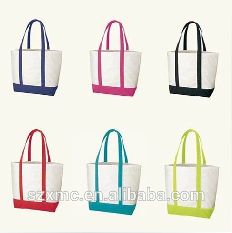 卸売カスタム色でシンプルなデザイン学生キャンバストートバッグ袋をキャッチ-ショッピングバッグ問屋・仕入れ・卸・卸売り