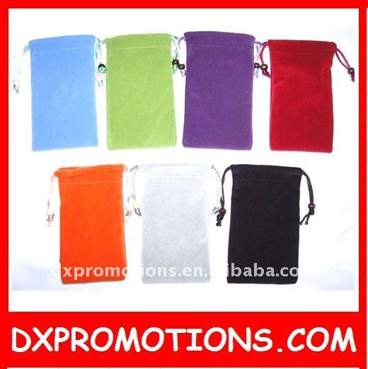 ベルベット巾着ポーチmp3ホルダー/mp3ポーチベルベット-MP3バッグ、ケース問屋・仕入れ・卸・卸売り