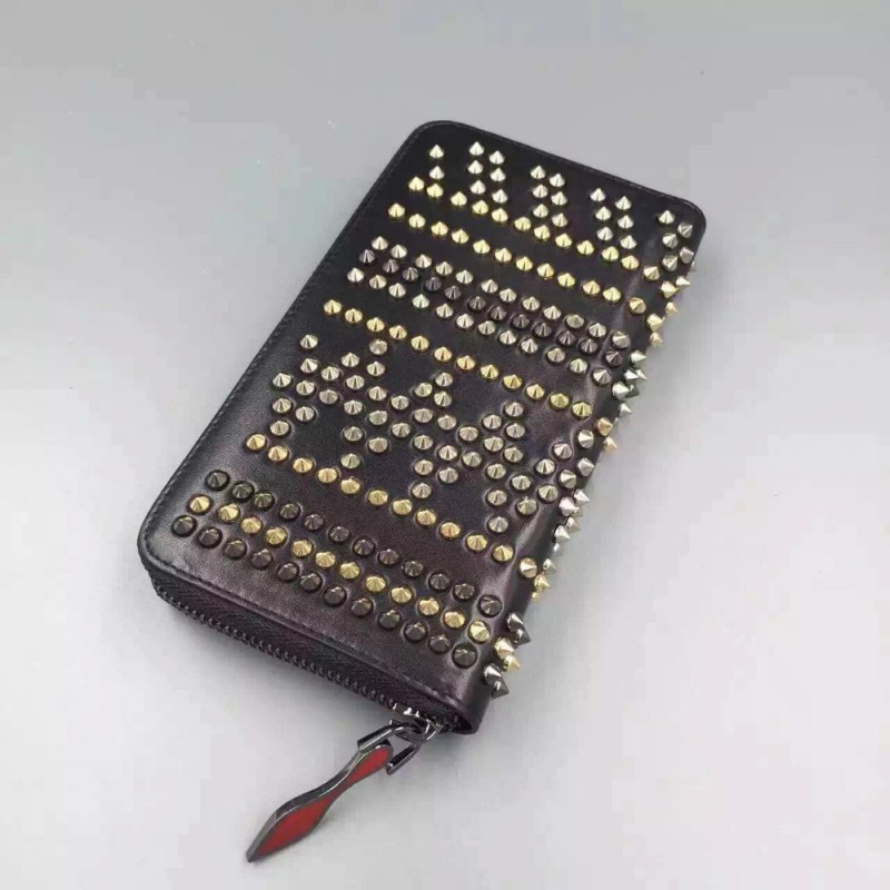 CL クリスチャンルブタン 新式パテントカーフスタッズ2財布-財布問屋・仕入れ・卸・卸売り
