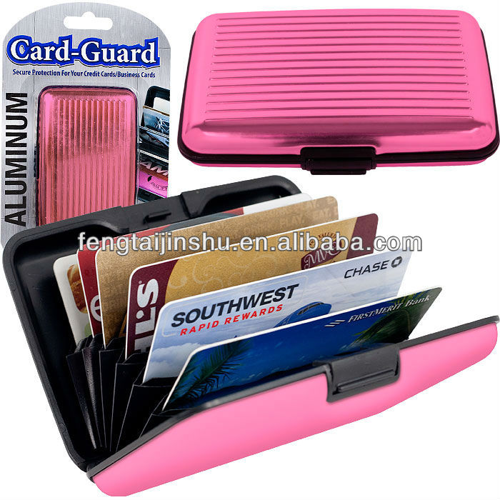 アルミクレジットカード財布- rfidブロッキングケース- 様々な色-カードホルダー問屋・仕入れ・卸・卸売り