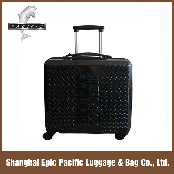 黒のabsハードシェルのpc小さいサイズの荷物が機内持ち込みハードトロリースーツケース-ラゲッジバッグ問屋・仕入れ・卸・卸売り