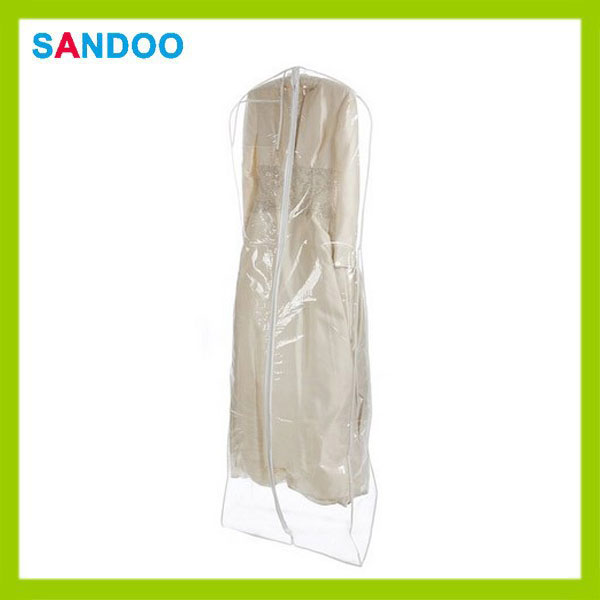 中国最新ドレスバッグ、 透明な透明なプラスチックのウェディングドレスの衣装袋-ガーメントバッグ問屋・仕入れ・卸・卸売り