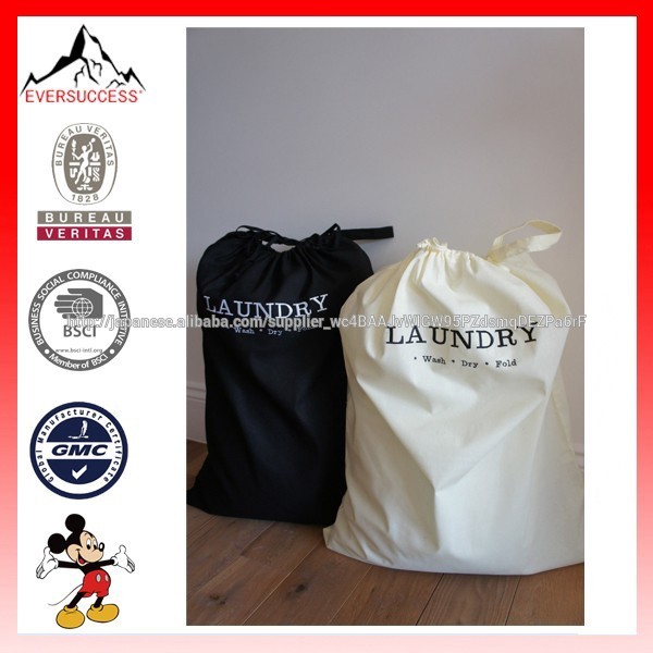ナイロン100％刺繍ランドリー大学生用巾着袋-ガーメントバッグ問屋・仕入れ・卸・卸売り