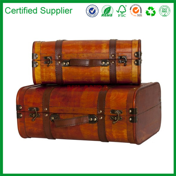 装飾的なアンティーク木製スーツケース-ラゲッジバッグ問屋・仕入れ・卸・卸売り