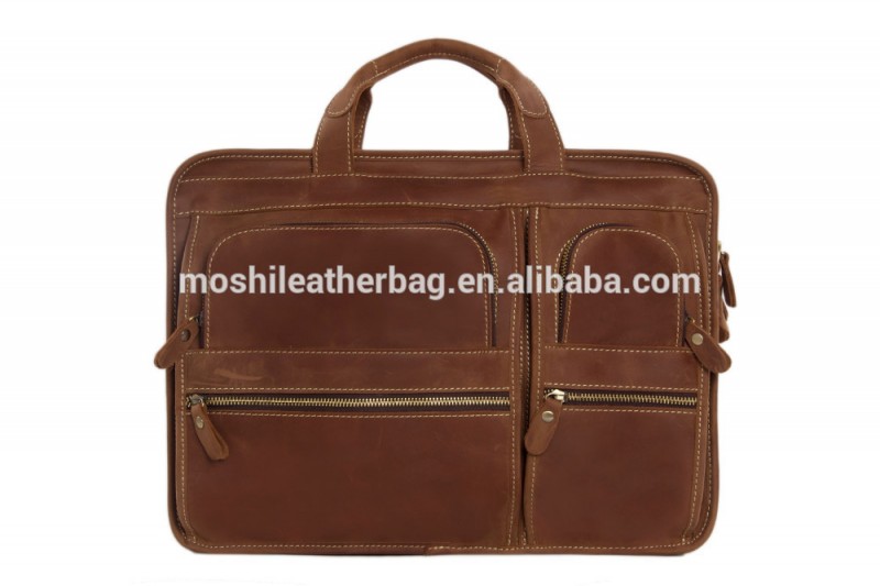 ユニークなデザインdz11ヴィンテージ茶色の革靴の革の荷物のバッグ整理ポケットフィット16'' とラップトップ-トラベルバッグ問屋・仕入れ・卸・卸売り