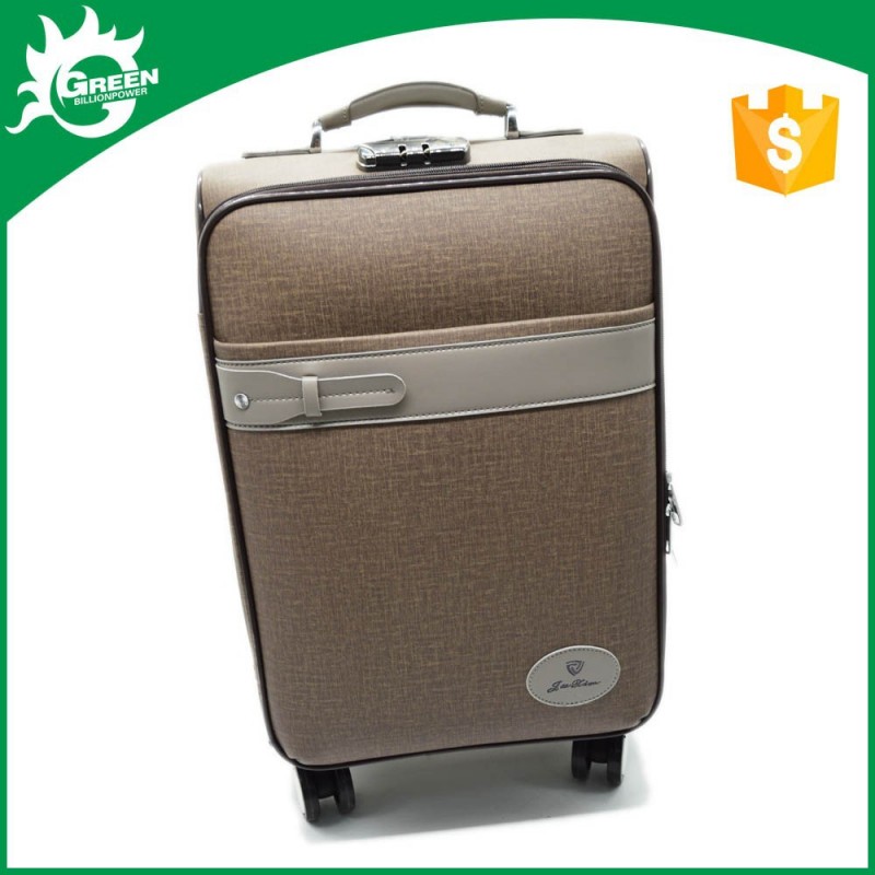 最高品質の卸売ホイールのスーツケーストレンディな革張り収納用トロリー旅行バッグ空-ラゲッジバッグ問屋・仕入れ・卸・卸売り