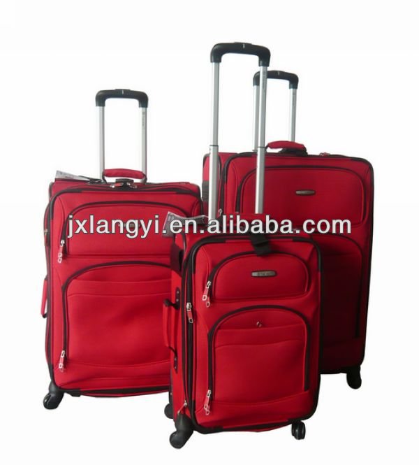 赤の荷物袋; トロリーの旅行の荷物袋; 安いトラベルケース、 車輪付き荷物、-ラゲッジバッグ問屋・仕入れ・卸・卸売り