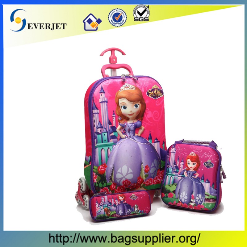 16" ファッション子供用のトロリーバッグ、 子供の学校のバッグ、 車輪が付いている子供の荷物-ラゲッジバッグ問屋・仕入れ・卸・卸売り