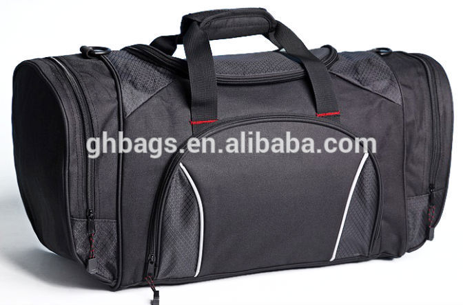 高品質600dダッフルバッグ旅行バッグ黒色-トラベルバッグ問屋・仕入れ・卸・卸売り