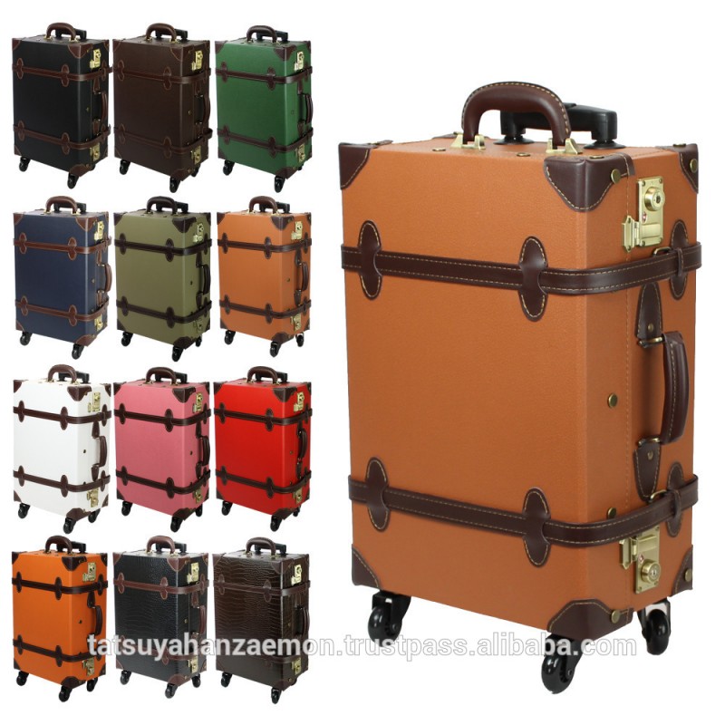 荷物tsaロックスタイル古典的なスーツケース車輪が付いている荷物トラベルバッグ日本語から多くの色のファブリック古いファッションバッグ-ラゲッジバッグ問屋・仕入れ・卸・卸売り