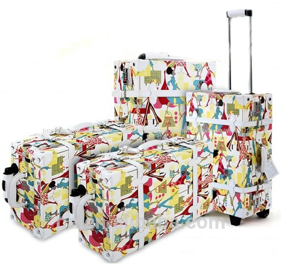 新設計の高品質のファッショントレンドのアンティークな木製のスーツケース-ラゲッジバッグ問屋・仕入れ・卸・卸売り