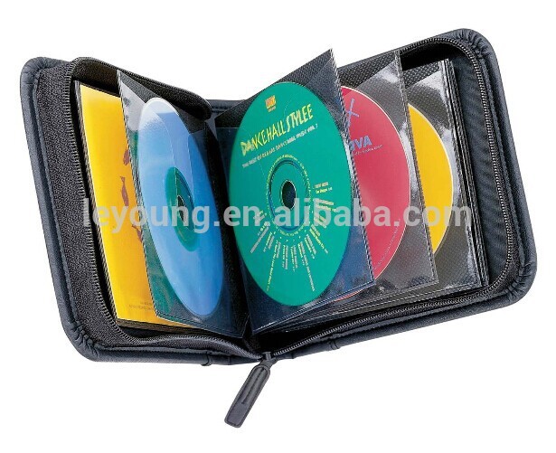 レザーディスクcd/48cddvdウォレットオーガナイザー-CDバッグ、ケース問屋・仕入れ・卸・卸売り