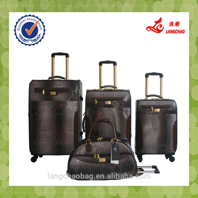 茶色のアフリカhotsale四輪荷物袋付き旅行スーツケースダッフルバッグ-ラゲッジバッグ問屋・仕入れ・卸・卸売り