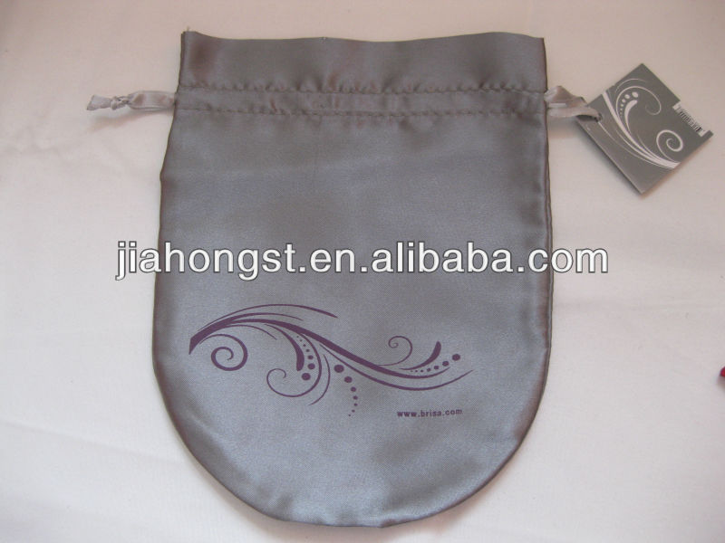 昇進の灰色のサテンのCDドローストリング袋-CDバッグ、ケース問屋・仕入れ・卸・卸売り