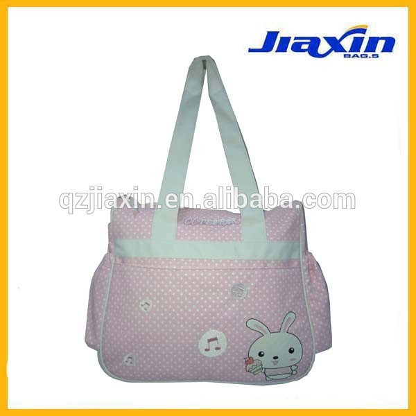 かわいいピンクのウサギの赤ちゃんのおむつ袋-おむつ用バッグ問屋・仕入れ・卸・卸売り