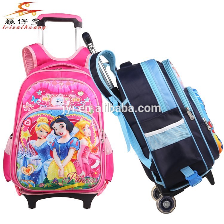 3d2015evaのバックパックの学校のトロリーバッグ子供のための車輪が付いている-スクールバッグ問屋・仕入れ・卸・卸売り