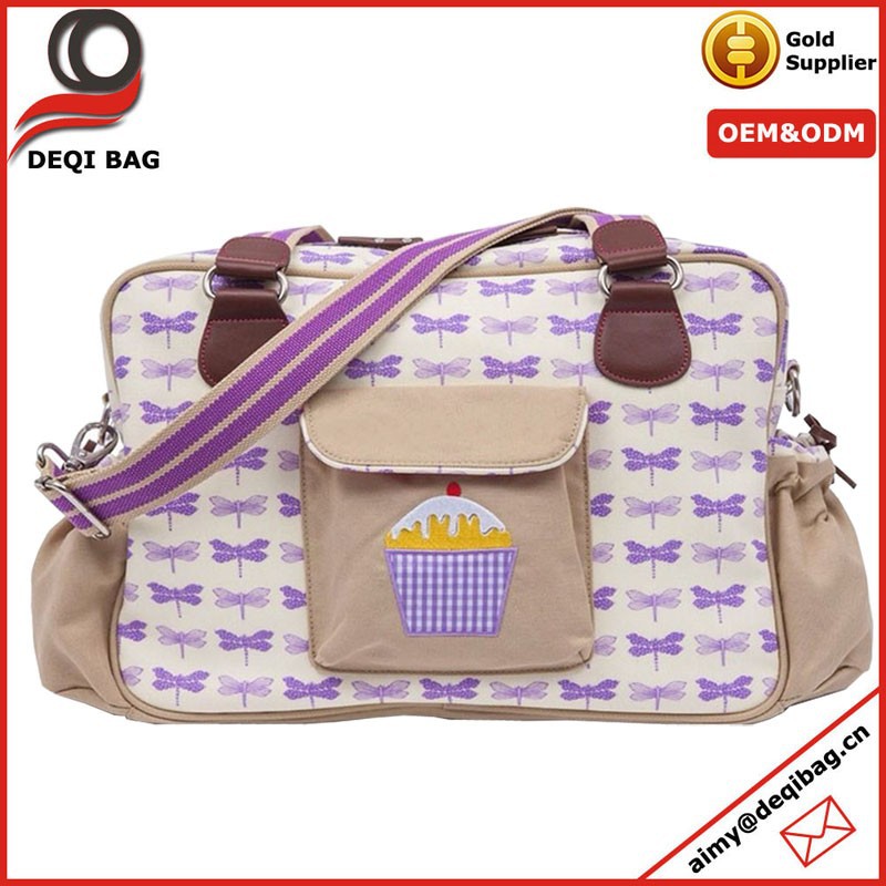 ブランドの新しい紫色ピンクライニングのトンボの赤ん坊のおむつの袋変更おむつ袋のおむつ袋-おむつ用バッグ問屋・仕入れ・卸・卸売り