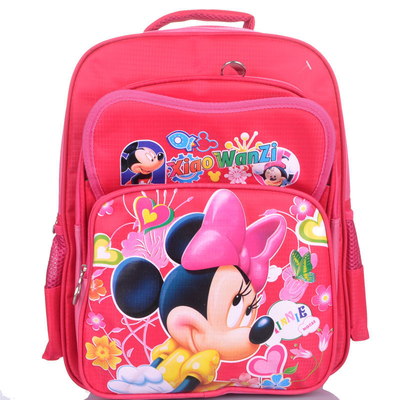 中国の漫画の学校のバックパックバッグ解凍しかわいいピンクと女の子のためのナイロン素材-スクールバッグ問屋・仕入れ・卸・卸売り