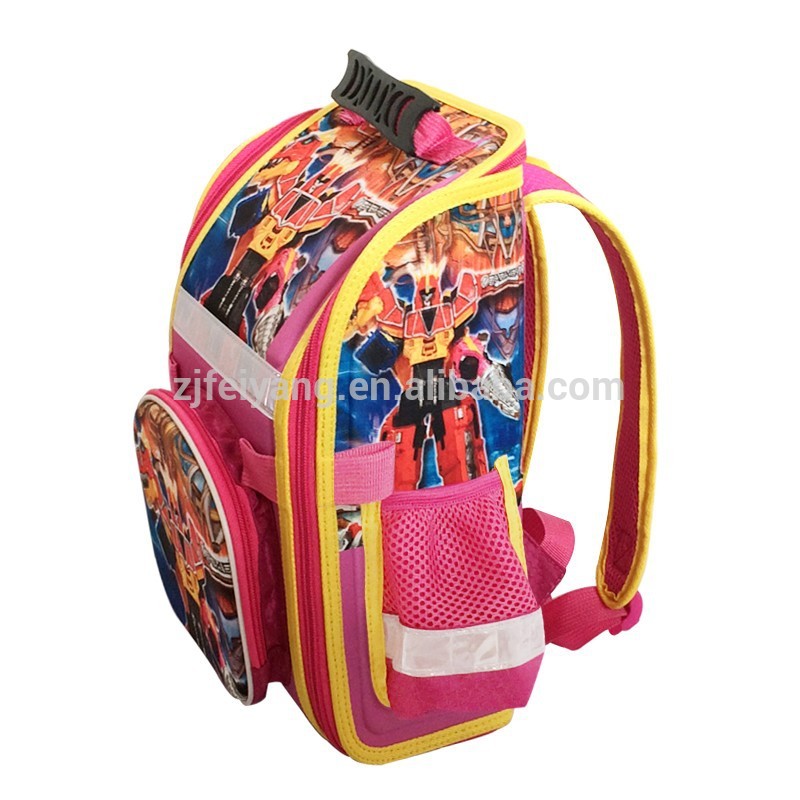 新しいデザインのバックパックの子供たち変圧器通学反射の学校の子供袋がフォールド-スクールバッグ問屋・仕入れ・卸・卸売り