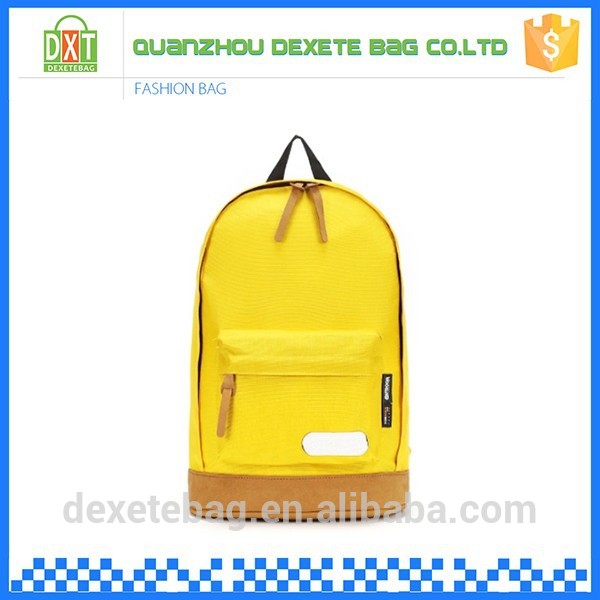 新設計のポリエステル熱い販売シンプルな黄色の女子校の袋-スクールバッグ問屋・仕入れ・卸・卸売り