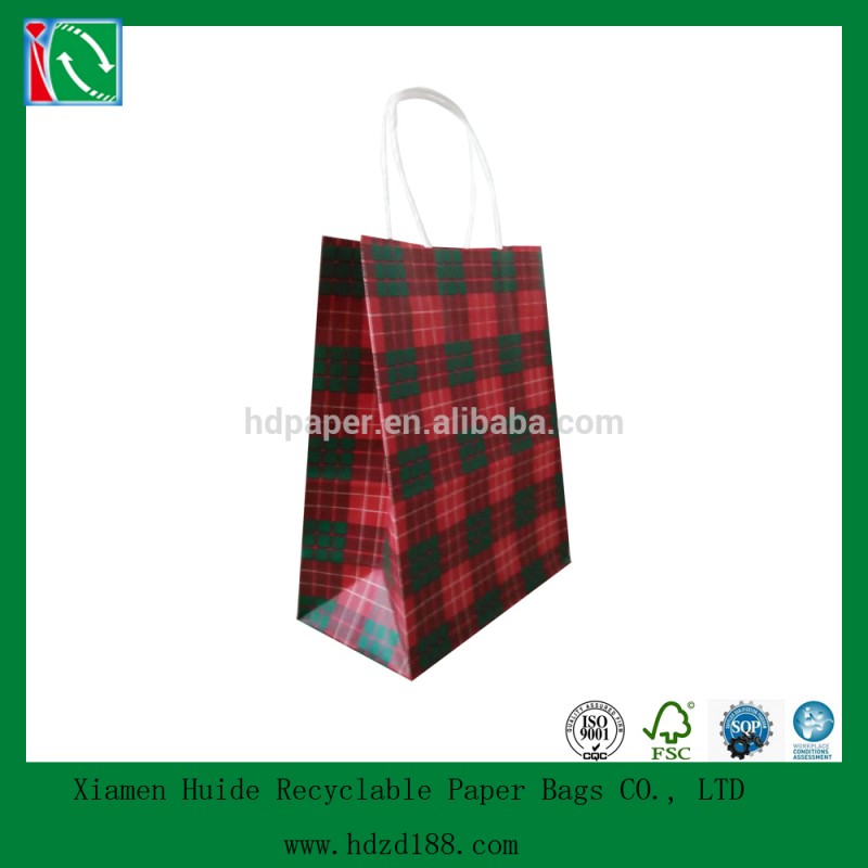 新しいデザインの工芸品2015パターン化された紙のキャリアバッグ-プロモーションバッグ問屋・仕入れ・卸・卸売り