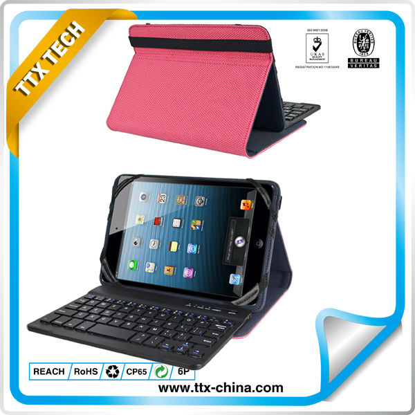 普遍的なbluetoothキーボード用革ケース付き7" tablet+以上の錠剤-PDAバッグ、ケース問屋・仕入れ・卸・卸売り