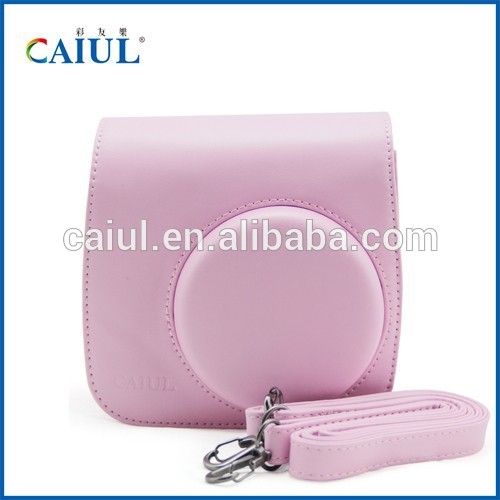 インスタントカメラcaiulmini8+淡いピンクpuのための革製バッグinstax-カメラ/ビデオバッグ問屋・仕入れ・卸・卸売り