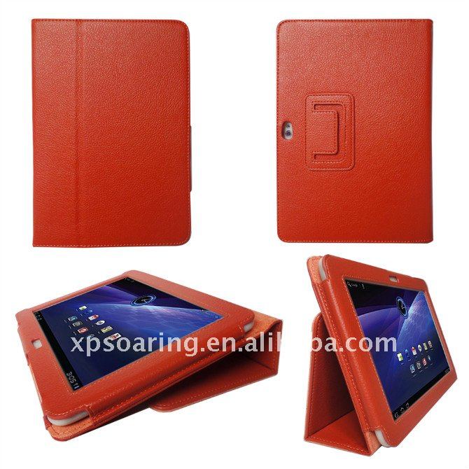 オレンジレザーケース三星銀河タブ用p7300p7310-PDAバッグ、ケース問屋・仕入れ・卸・卸売り