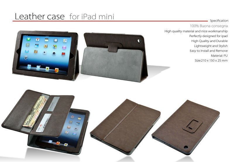Puレザーケースカバーフォリオを建て- ミニipad用スタンド-PDAバッグ、ケース問屋・仕入れ・卸・卸売り