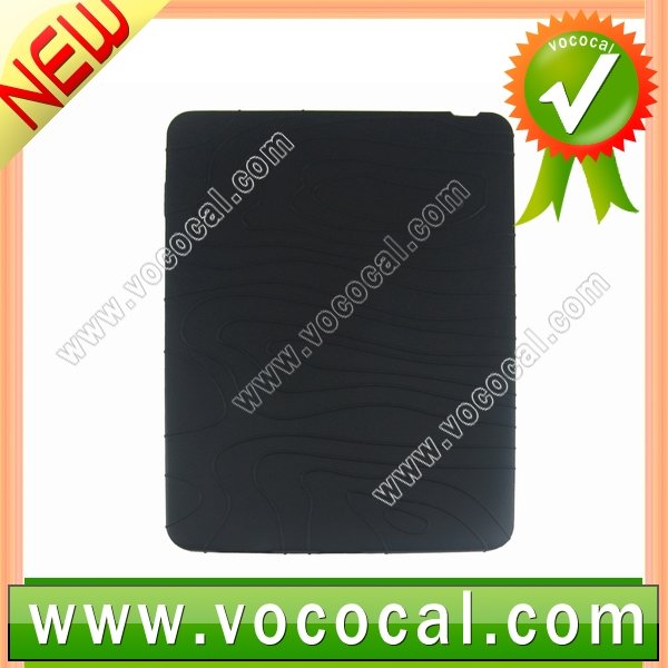AppleのiPadの新しく黒いシリコーンの背部場合カバー皮のため-その他ビジネスバッグ、ケース問屋・仕入れ・卸・卸売り
