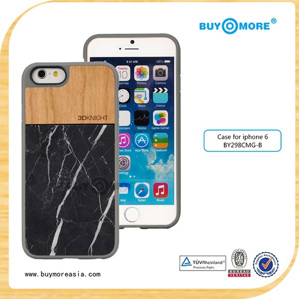 大理石木材ホットハンドメイド20156ケースiphone用天然木のケースのためのリンゴ木材大理石のケースiphone用66soem卸売-携帯電話バッグ、ケース問屋・仕入れ・卸・卸売り