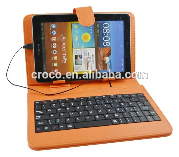 熱い販売のためのタブレットレザーケース7アンドロイドタブレットインチのキーボードの場合-タブレットのカバー及び箱問屋・仕入れ・卸・卸売り