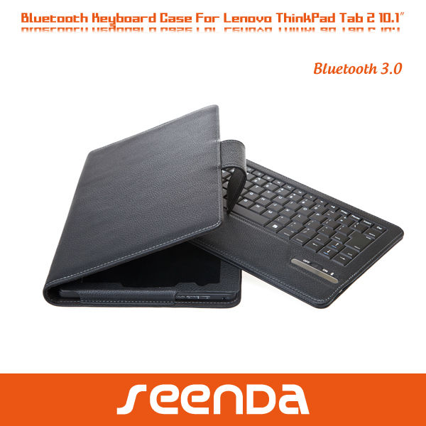取り外し可能なbluetoothキーボードとv3.0レノボthinkpadのタブレット用ケースカバー210.1インチタブレットpc-タブレットのカバー及び箱問屋・仕入れ・卸・卸売り