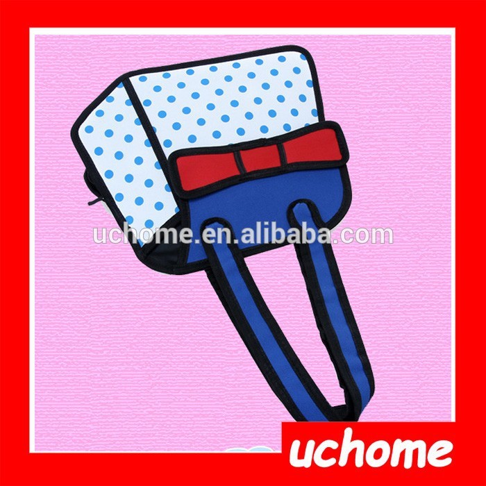 Uchome2015新しい到着!!! ホット!- 最善販売漫画漫画3d2d創造的な漫画の袋-メッセンジャーバッグ問屋・仕入れ・卸・卸売り