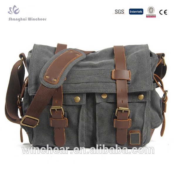 新しい2015帆布製品ブランドの男性用スリングバッグ中国のサプライヤー-メッセンジャーバッグ問屋・仕入れ・卸・卸売り