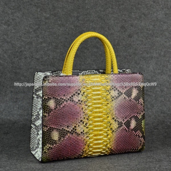 パイソンヘビ革トートbag_exoticbag_fashionhandbag_luxury女性エキゾチックな女性のバッグ-ハンドバッグ問屋・仕入れ・卸・卸売り