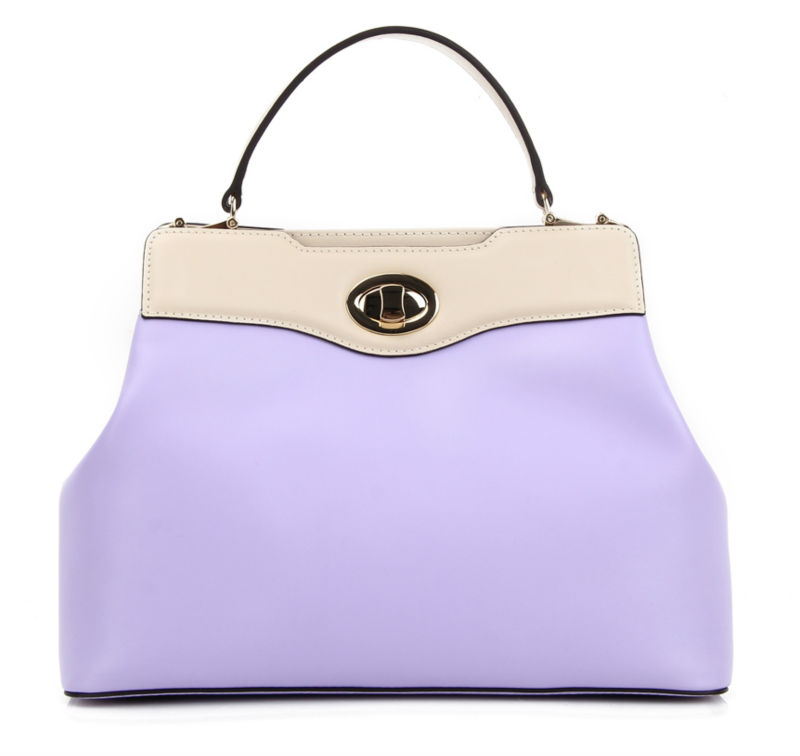 新しいスタイルのファッション2015本革#14015a紫色の女性のハンドバッグ-ハンドバッグ問屋・仕入れ・卸・卸売り