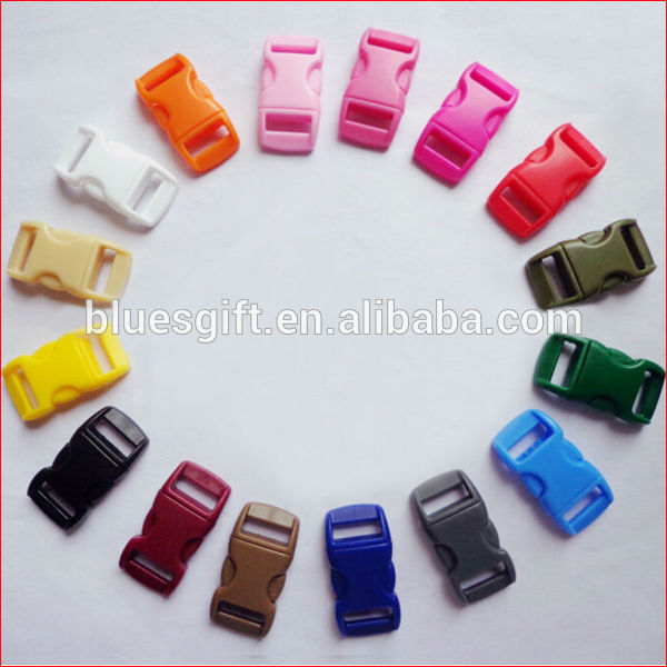 カラフルなプラスチック製のバックルのためのインチ3/8paracordブレスレット-バッグ用パーツ問屋・仕入れ・卸・卸売り