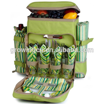 屋外の緑のファッショナブルな絶縁毛布付きピクニックバックパック-ピクニックバッグ問屋・仕入れ・卸・卸売り