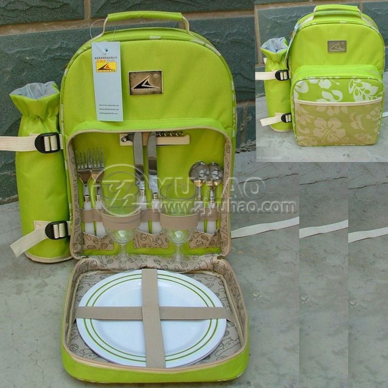 最新のファッション2012春の色二人のピクニックバッグ-ピクニックバッグ問屋・仕入れ・卸・卸売り