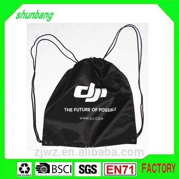 黒ポリエステルreclycled色バスケットボールの巾着バックパックの袋-その他バッグ類問屋・仕入れ・卸・卸売り