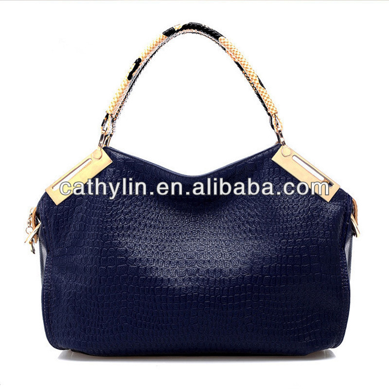 のための革製バッグレディースショルダーバック金属と利き青色の女性のデザインのバッグ送料無料-その他バッグ類問屋・仕入れ・卸・卸売り