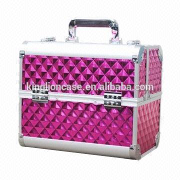 紫色のダイヤモンド旅行kl-mc314化粧品コンパクトケースabs-その他バッグ類問屋・仕入れ・卸・卸売り