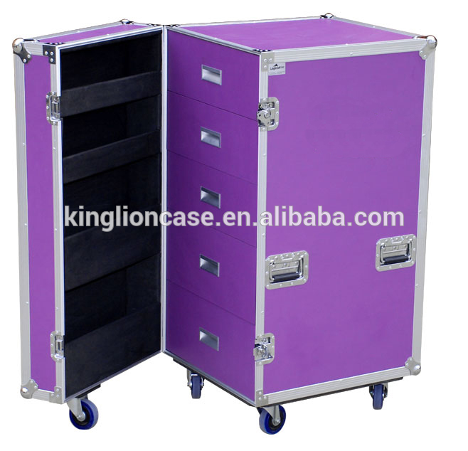 紫のパネル4車輪ハードkl-tc201アルミフライトケース-その他バッグ類問屋・仕入れ・卸・卸売り