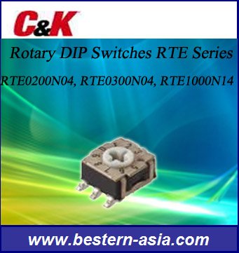 C&K RTE0400V04の回転式ディップスイッチ(RTEシリーズ)-スライドスイッチ問屋・仕入れ・卸・卸売り