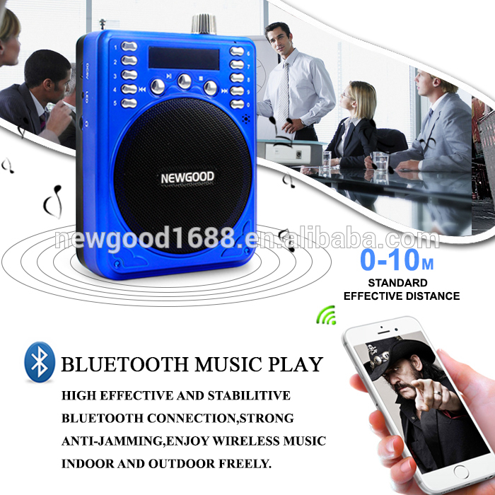 2016新しいタイプ中国深セン10ワットbluetoothポータブルスピーカーfmラジオ、音声アンプと音声録音機能-スピーカー問屋・仕入れ・卸・卸売り