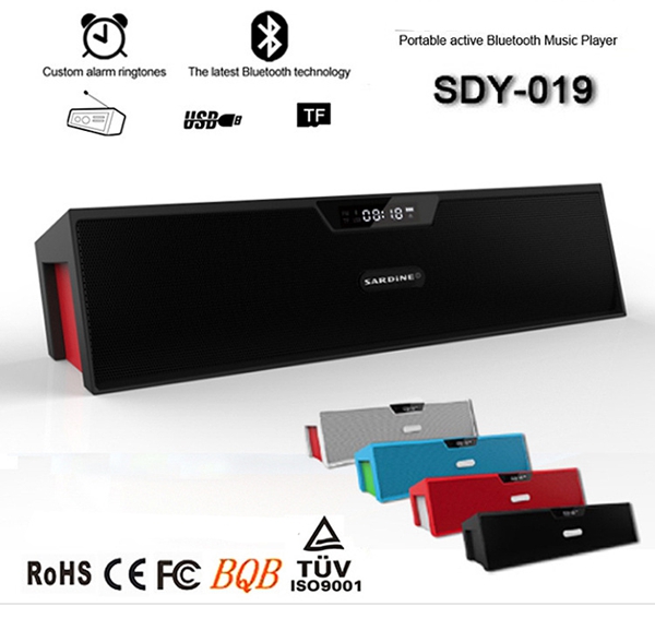 Sdy-bt スピーカー付き目覚まし時計新しい到着ビルドイン充電式安い電池式スピーカー bluetooth-問屋・仕入れ・卸・卸売り