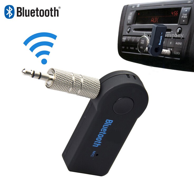 製品2016 bluetoothハンズフリーカーキット3.5ミリメートルストリーミング車a2dpワイヤレスbluetooth auxオーディオ音楽レシーバー付きマイク-問屋・仕入れ・卸・卸売り